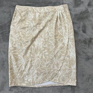 Ripskirt Hawaii Tan Neutral Tropical Skirt Women's MEDIUM Wrap